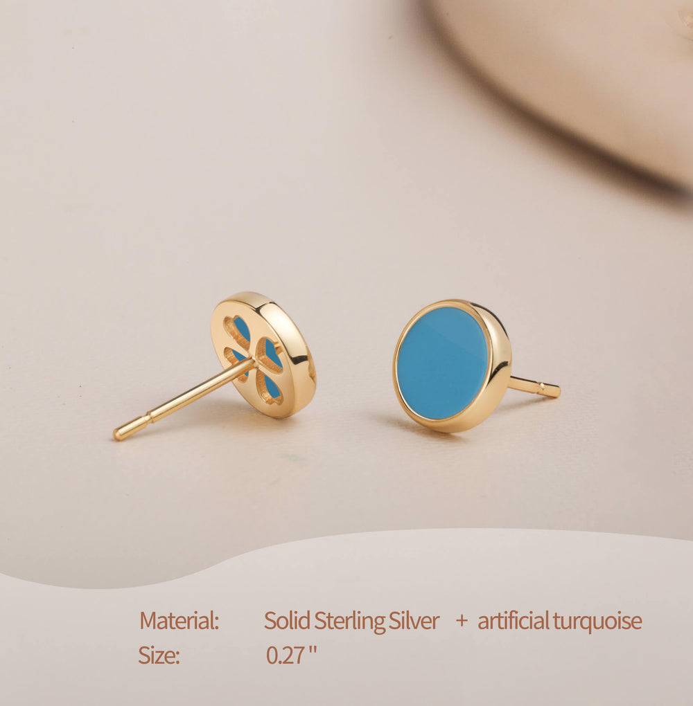 S.Leaf 18K Gold Plated Earrings for Women Shell Earrings