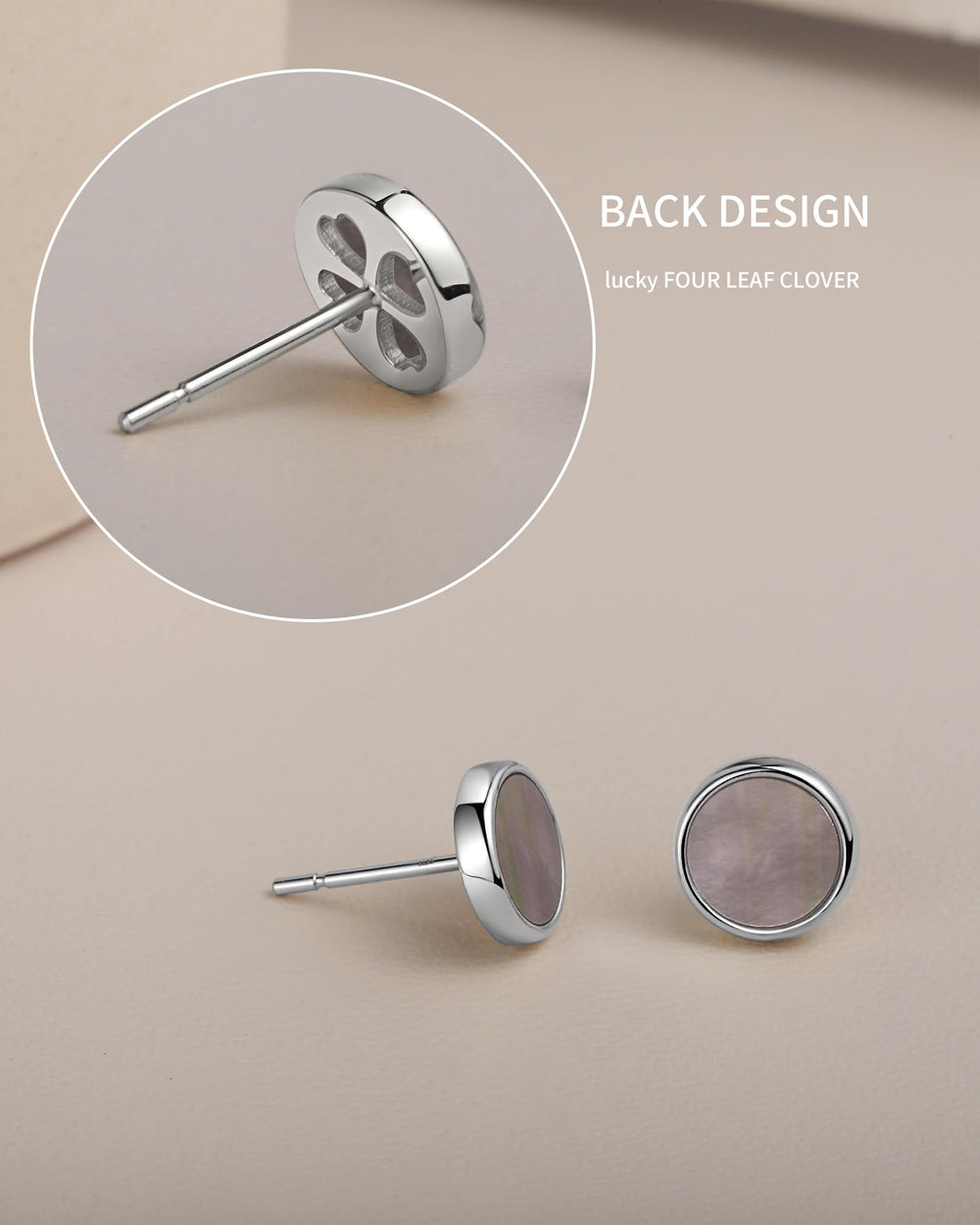 S.Leaf 18K Gold Plated Earrings for Women Shell Earrings