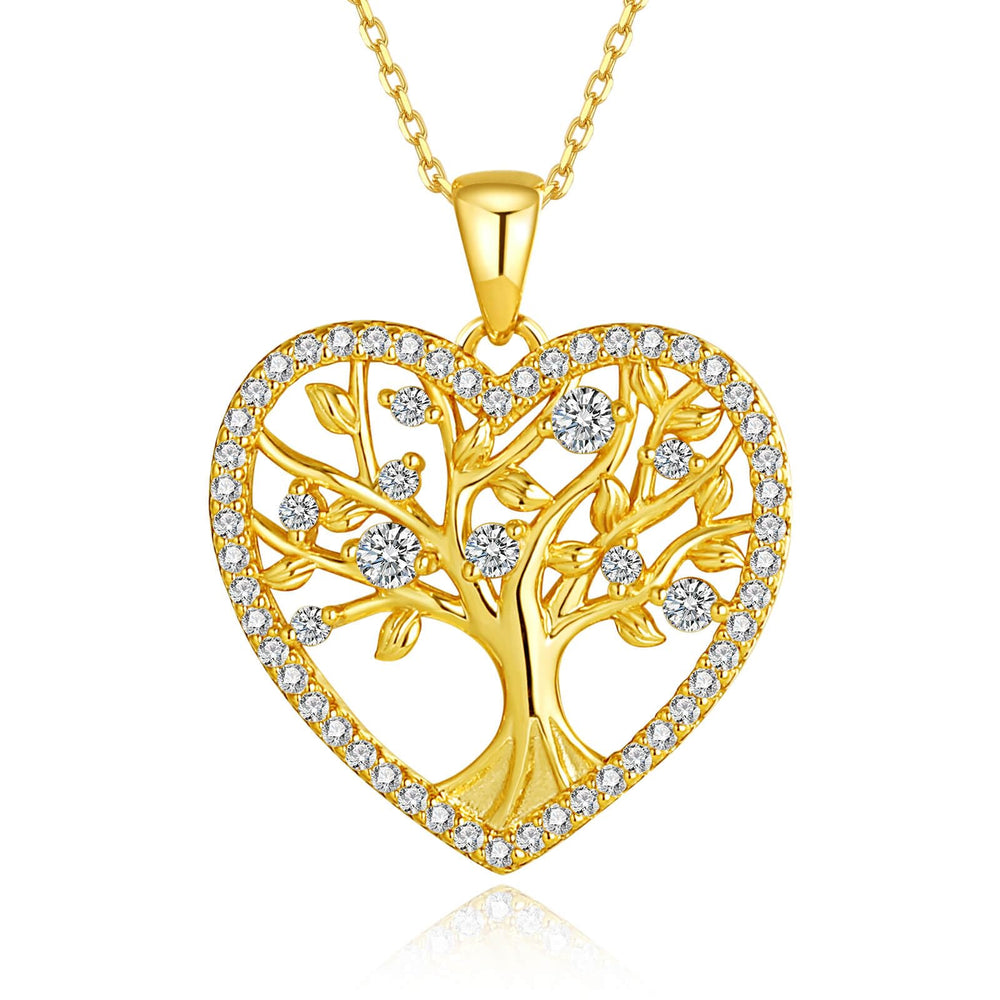 Love Heart Tree of Life Necklaces