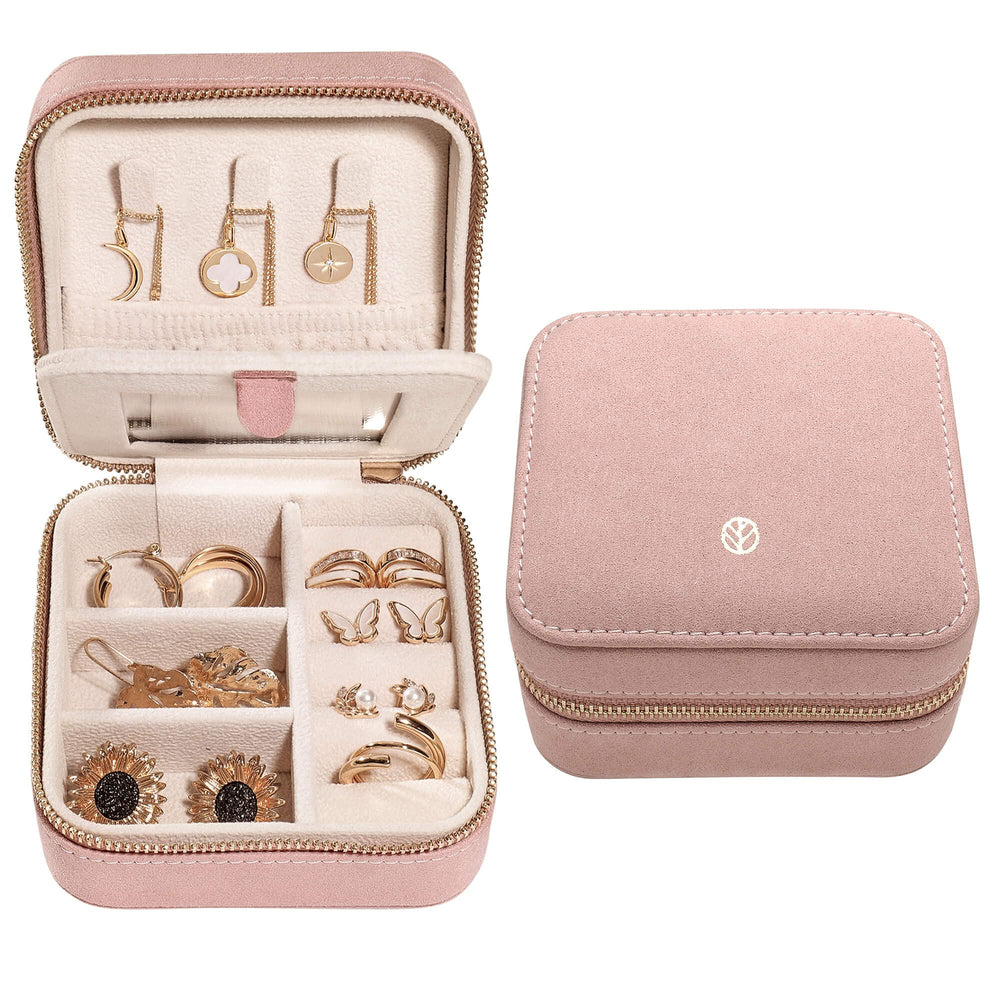 S.Leaf Travel Jewelry Organizer Boxes for Women Small Portable Boxes