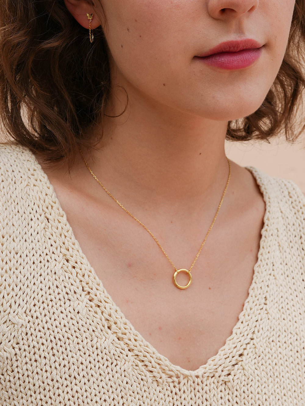 Karma Open Circle Necklace