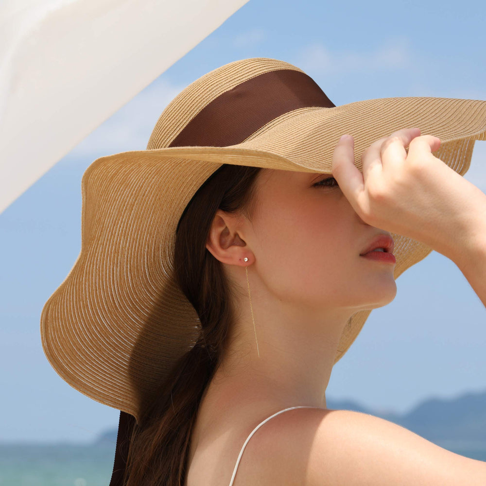 Cubic Zirconia Threader Earrings