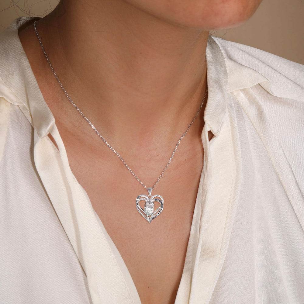 Moissanite Diamond Heart Cat Necklaces